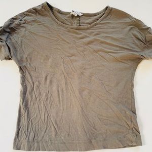 Textured army gray shirt